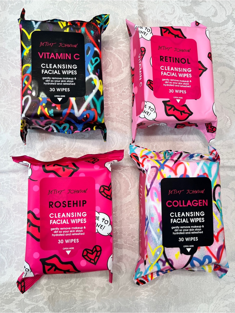 đ 5 for $25 đ Betsey Johnson Cleansing Facial Wipes - Choose One